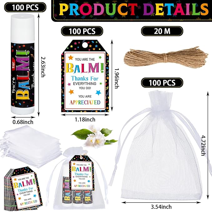 100 Pack Employee Appreciation Gifts Bulk