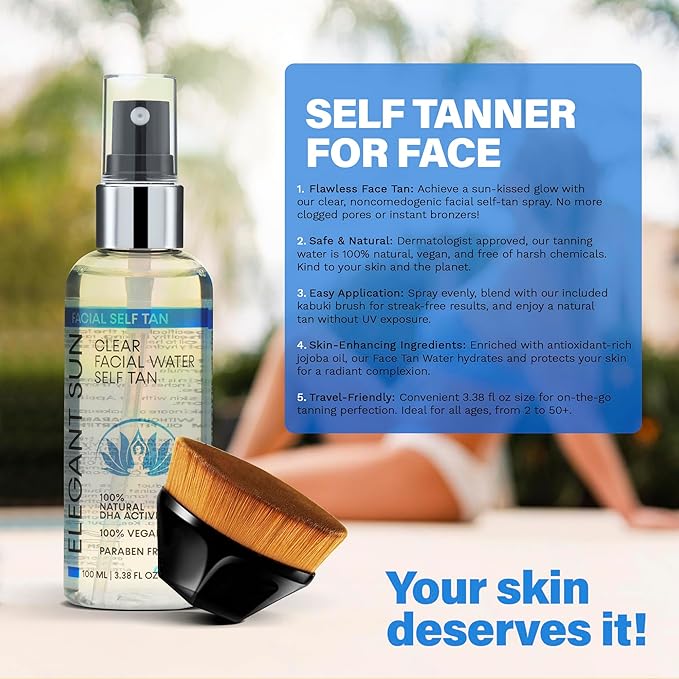 Face Tanner Spray & Kabuki