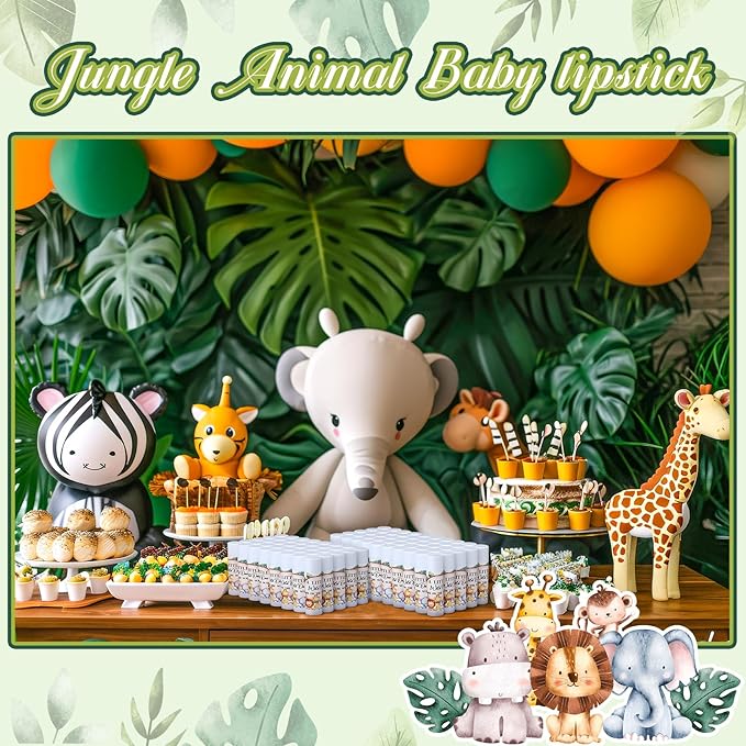 Dunzy 50 Pack Baby Shower Party Animal)