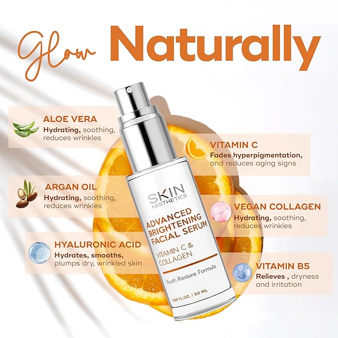 WZ Advanced Brightening Facial Serum with Vitamin C and Collagen