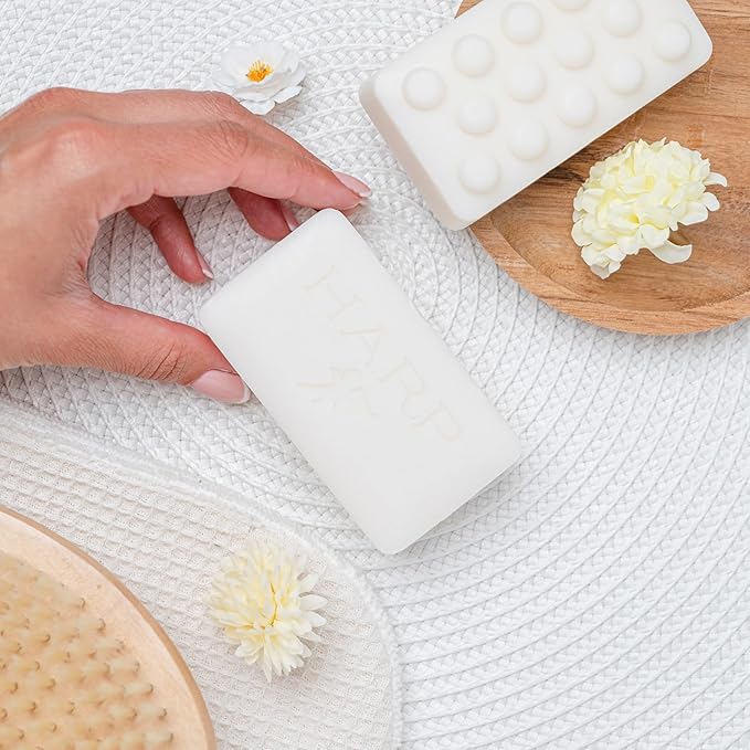 HARP pH-Balanced (5.0-6.0) Body Wash Bar - Exceptionally Gentle For Dry or Sensitive Skin + Shea Butter + Borage oil | Non-Comedogenic | Soap/Lye/Dye-Free. VANILLA LAVENDER FRAGRANCE