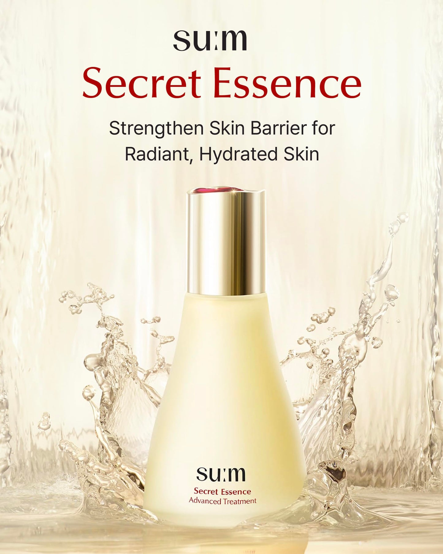 SU:M Secret Essence Advanced Treatment Special Set (1.52 fl oz) (5-piece set) - Korean skin care, Skin Barrier Repair Hydrating Serum gift set, sets & kits