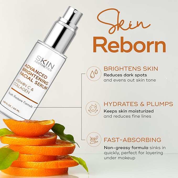 WZ Advanced Brightening Facial Serum with Vitamin C and Collagen