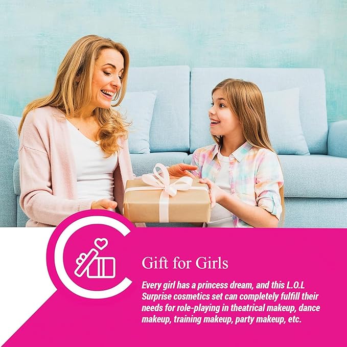 LOL Surprise Cosmetic Compact Set Includes Mirror, 14