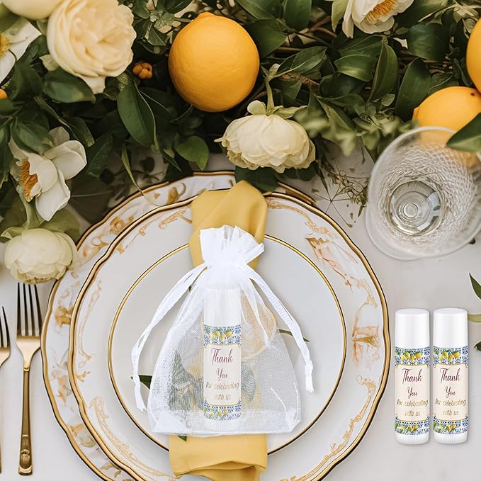 Demissle 50 Pcs Baby Shower Lip (Lemon)