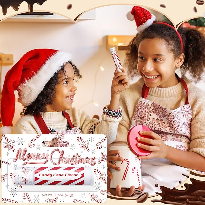 25 Pcs Christmas Lip Balms Stocking