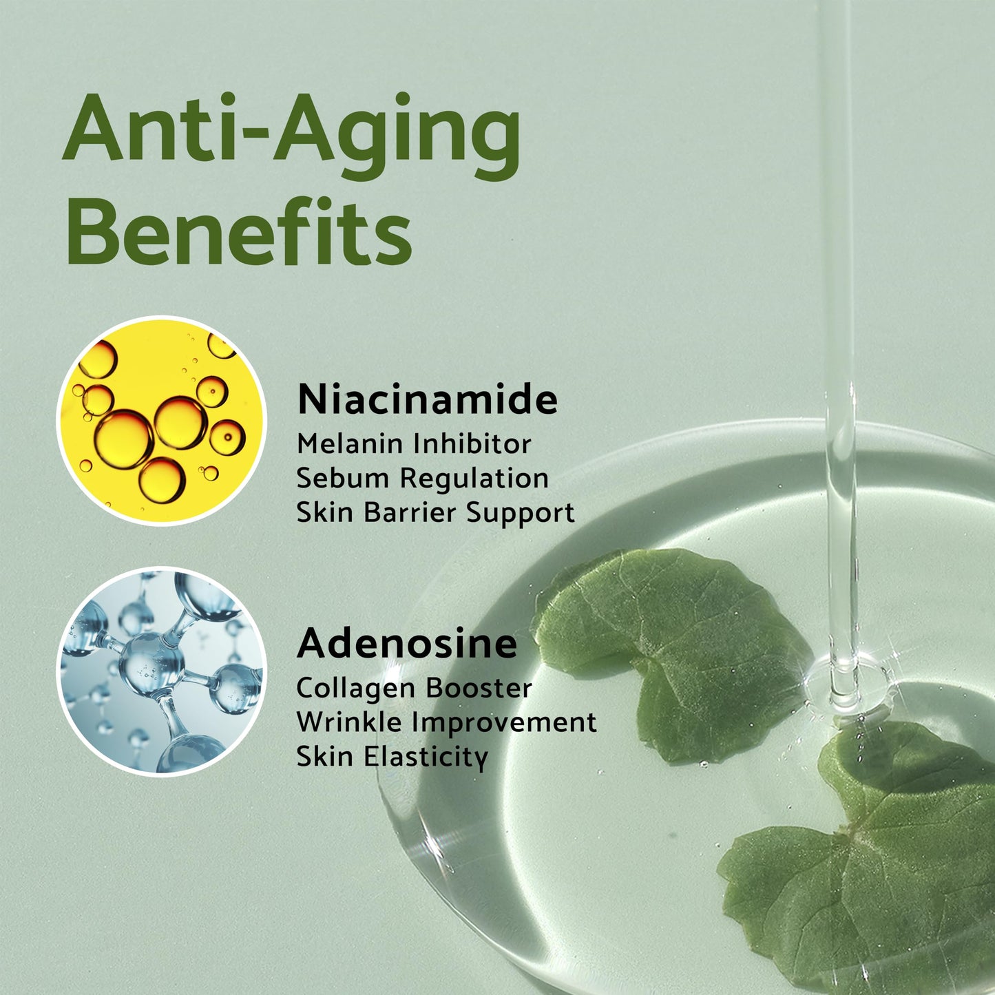 IUNIK Tea Tree Relief Vegan Serum for Acne-Prone Skin – Non-Sticky & Lightweight Facial Ampoule with Centella Asiatica for Soothing, Calming, and Balancing – Korean Skincare