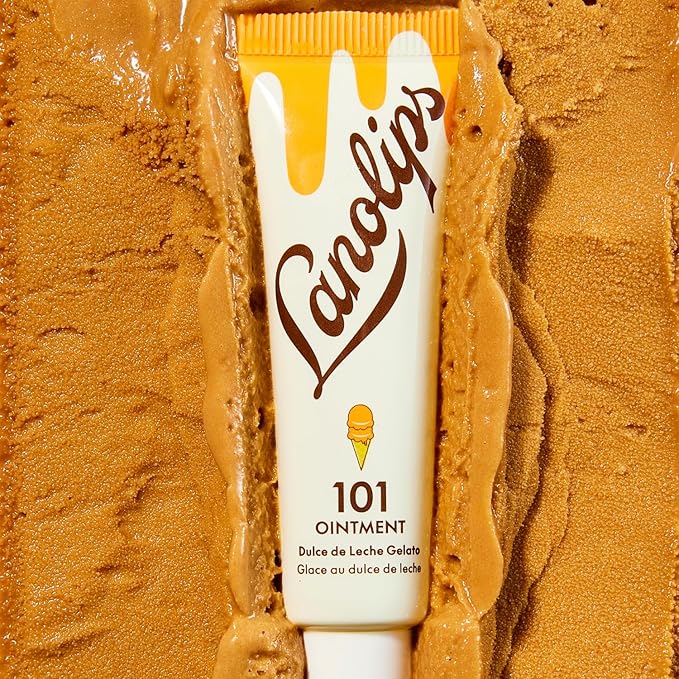 Lanolips 101 Ointment - Lanolin Lip Balm for Smooth, Hydrated & Healthy Lips - Multipurpose Lip Ointment with Lanolin Oil for Dry Lips, Cuticles & More - Dulce de Leche (0.35 oz)