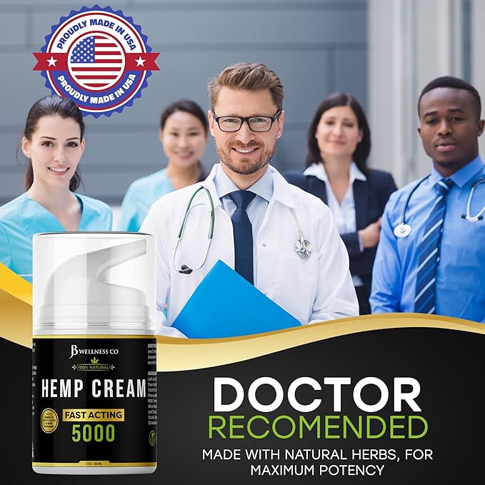 [2-PACK] Premium Hemp Cream -4oz- Hemp Extract Cream - Sore Muscles, Knees, Joints, and Lower Back- Made in USA [2-PACK]