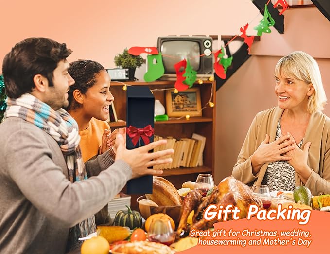 Charcuterie Boards, Thereye Cheese Board with Knife Set, Bamboo Charcuterie Board Set, Gifts for Women, Wedding Gifts, House Warming Gifts, Bridal Shower Gift (Extra Large)