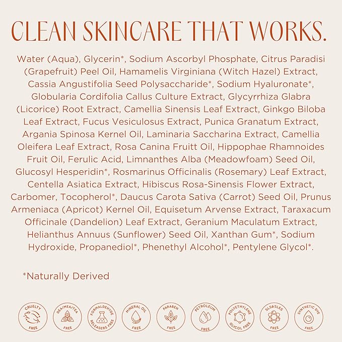 InstaNatural Vitamin C Face Serum with Hyaluronic Acid & Ferulic Acid | Brightening & Hydrating Formula for Radiant, Smooth-Looking Skin – 1 FL Oz - 3 Pack