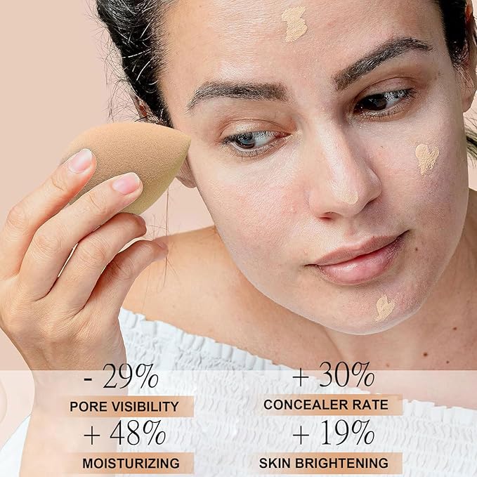 Airbrush Foundation Makeup Spray, Long Lasting Waterproof Full (#1 Natural) 2.36oz