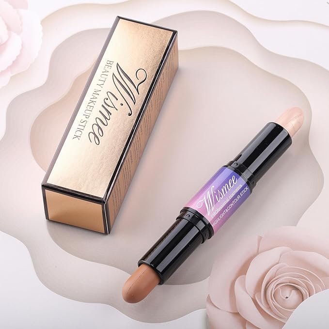 Dual-Ended Highlight & Contour Stick, Shimmer Cream Powder