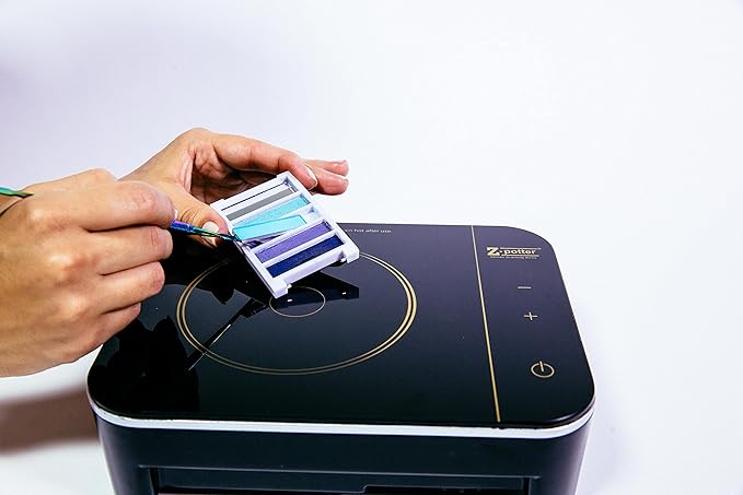 De-Potting Spatula, Dual-Ended Multicolor Steel Tool for Makeup