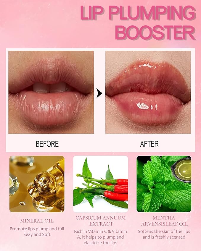 3 Colors Lip Plumping Booster, Spicy Girls,