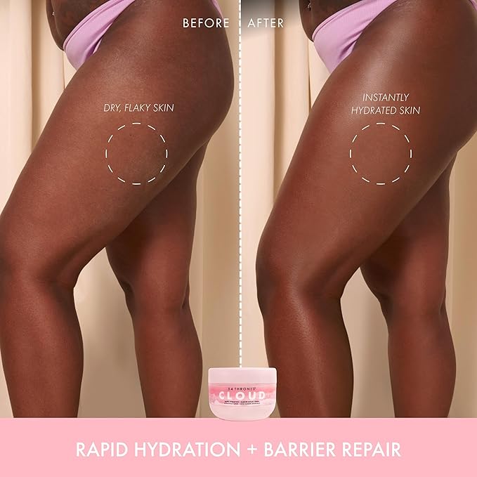 Barrier Repair Cloud Cream, Ultimate Hydrating Skin Care, Hydrating Peptide Moisturizer, Skin Repair Cream, Active Repair, Kenyan Hibiscus + Moroccan Rose