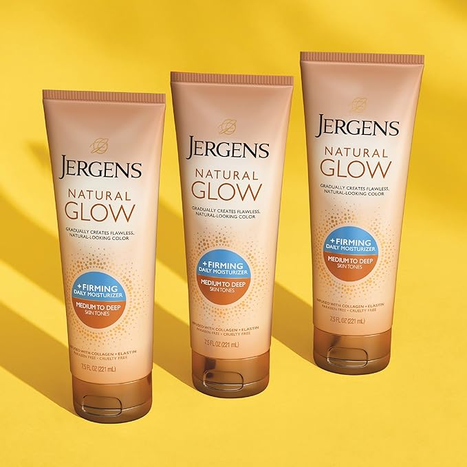 Jergens Natural Glow + Firming Daily Moisturizer Medium to Tan Skin Tones 7.5oz