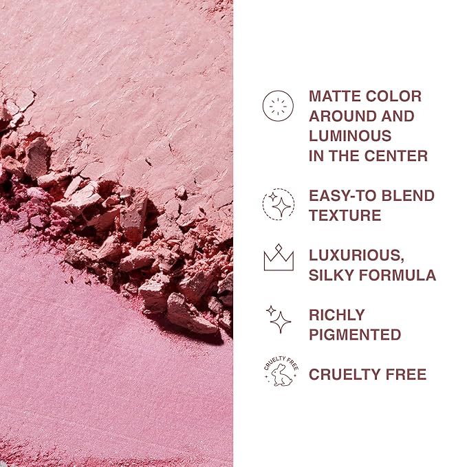 Blush Duo Aureole - High Pigmented Pink Blush Use Separately, 0.53 Oz