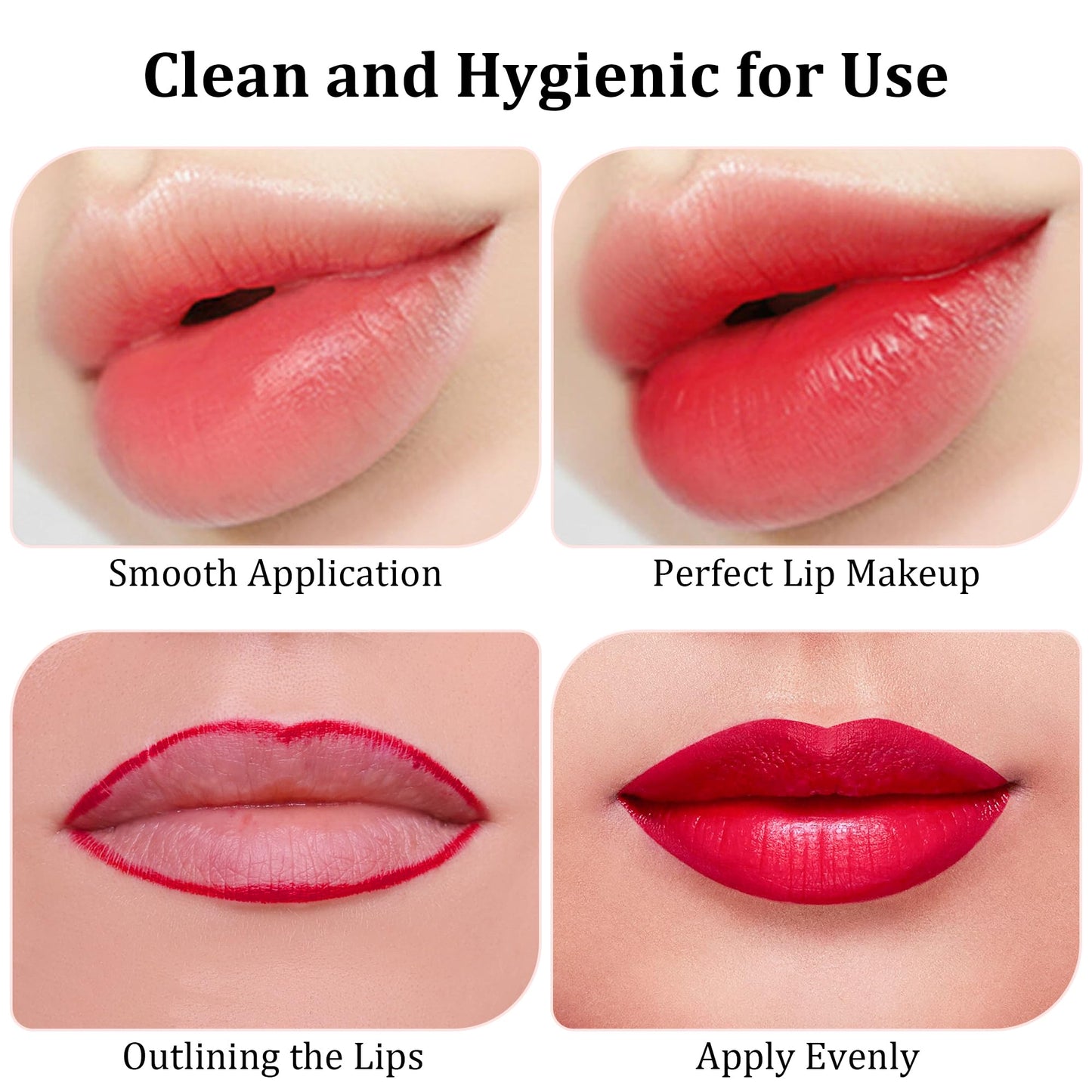 COCIDE 700Pcs Disposable Lip Brush– Lip Applicators Makeup Applicators Lipstick Brush Makeup Brushes & Tools Lip Wands Makeup Artist Kit Essentials Beauty Tools