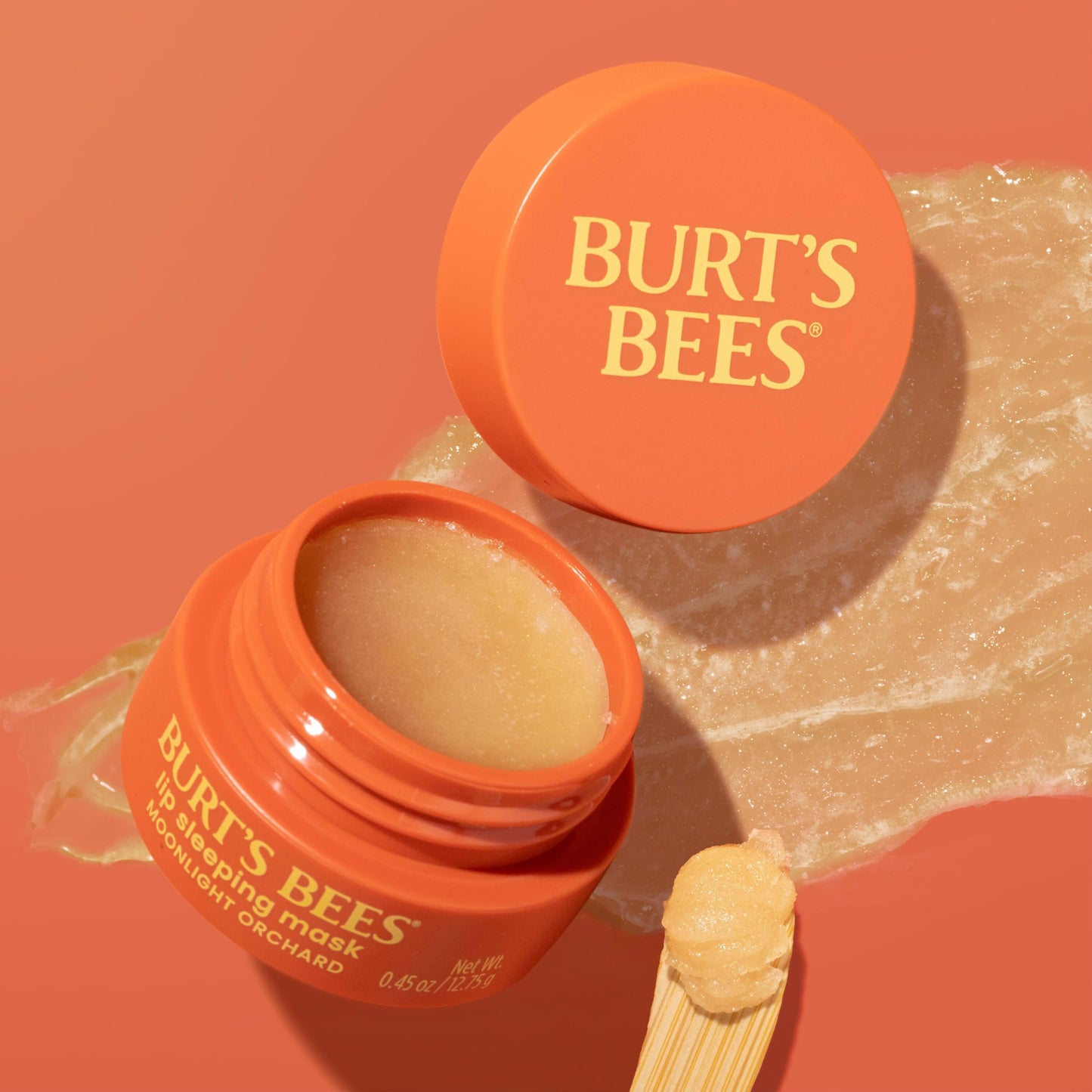 Burt’s Bees Moonlight Orchard Lip Sleeping Mask, With Hyaluronic Acid and Squalane Moisturizer To Instantly Hydrate Lips, Overnight Mask, Treatment, 0.45 oz.