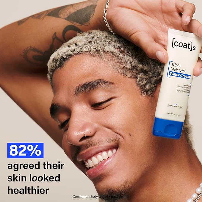 COATS Triple Moisture Water Cream – Lightweight, Oil-Free Face Moisturizer – Protects the Skin Barrier for Long-Lasting Hydration – Dermatologically Approved, Designed for Teens + Young Skin – 2.5 oz