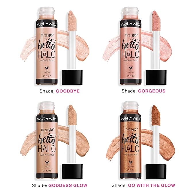 wet n wild MegaGlo Hello Halo Liquid Highlighter Halo, Goodbye