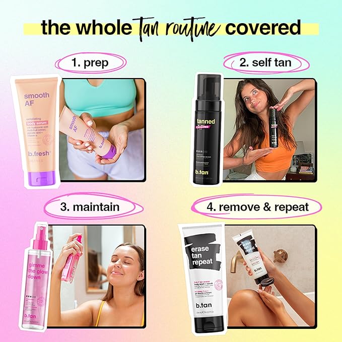 b.tan Dark Self Tan & Face Tanning