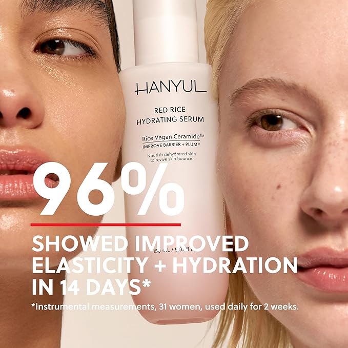 HANYUL Red Rice Hydrating Serum with Vegan Ceramide | Korean Skincare for Deep Hydration, Radiant Skin Glow, Firming & Barrier Support, Slow Aging 5.07 fl. oz.