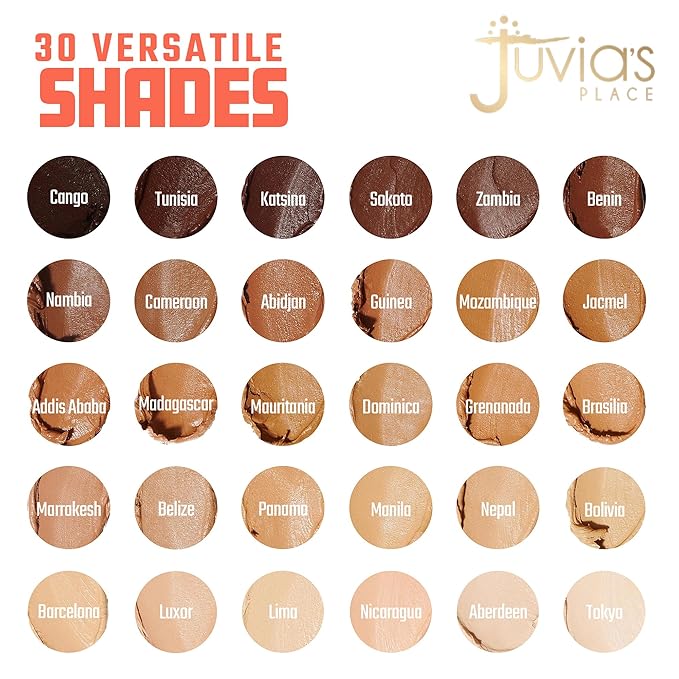 Juvia's Place Shade Stick Foundation, Concealer, Contour, Tunisia, Undertone, . 34 oz