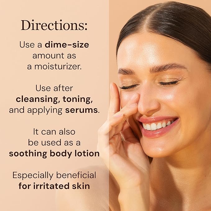 Sea Buckthorn Healing Lotion, 4oz – Soothing Moisturizer with MSM, Black Willow Bark & Zinc Oxide – Organic, Vegan – Repairs Acne, Redness & Skin Irritation