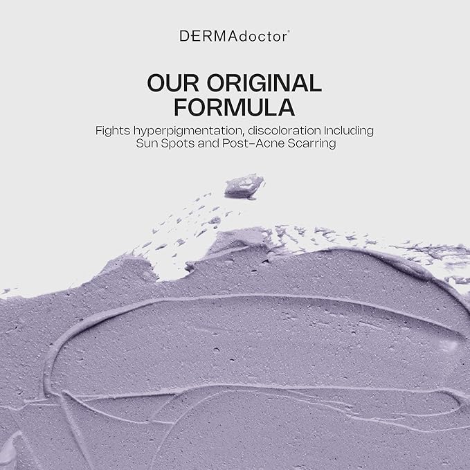 DERMAdoctor Kakadu C Dermatologist Formulated Amethyst Clay Detox Mask; Vitamin C Clay Face Mask for Dark Spots, Dull Skin, Oil Control and Refining Pores - 1.69 oz