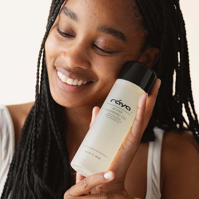 Raya Active Facial Cleansing Gel (G-107) – Purifying and Hydrating Makeup Remover, Gentle Gel Cleanser for Oily, Sensitive, and Combination Skin, Deep Cleansing Formula for Balanced Skin