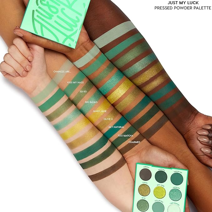 Colourpop Just My Luck Green Eyeshadow Palette - 3 oz