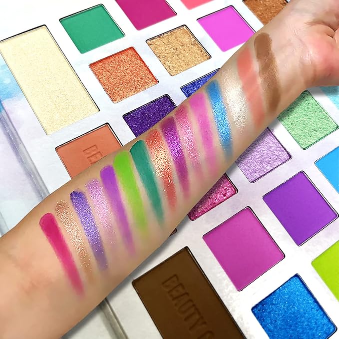 82 Vibrant Shades Makeup Palette - Matte, Shimmers,