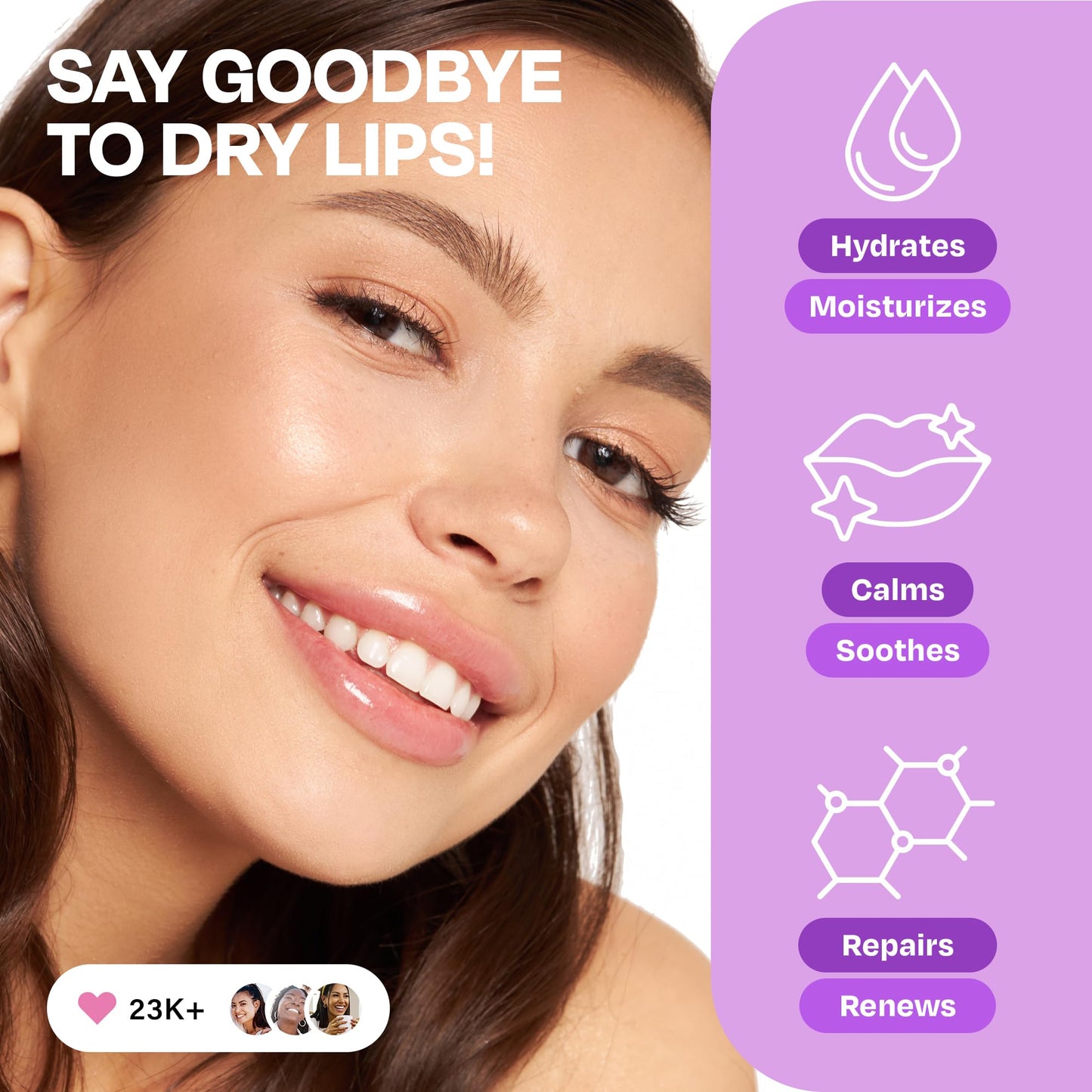 Lip Mask Overnight 30g - Day & Night Lips Balm Hydrating to Soothe Very Dry Lips - Moisturizing Lip Sleeping Mask for Women and Men with Hyaluronic Acid - Bálsamo Hidratante de Labios Care