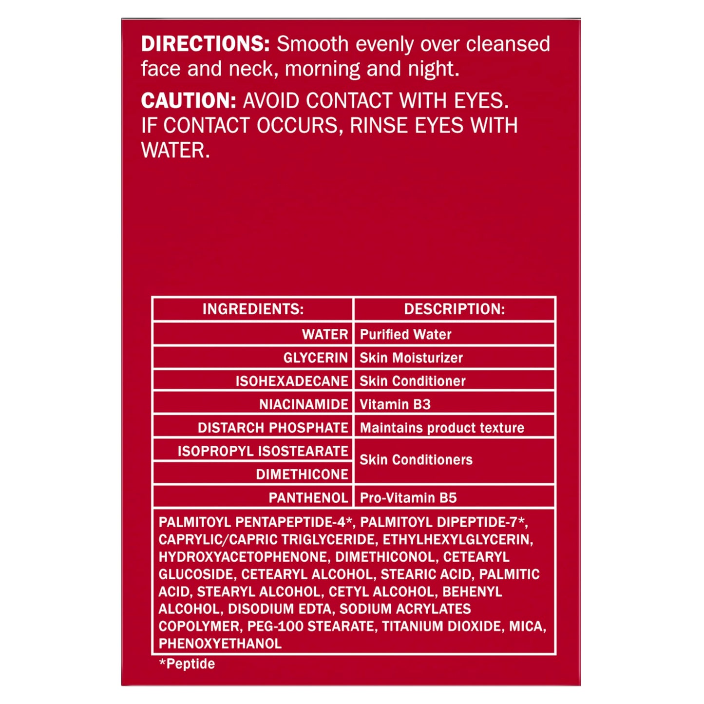 Olay Collagen Peptide Face Moisturizer, Firming Cream for Women, Fragrance-Free, Non-Greasy - Hydrating, Anti-Aging, Anti-Wrinkle, Smoothing of Fine Lines, Tightening Skin Care - Niacinamide, 1.7 Oz