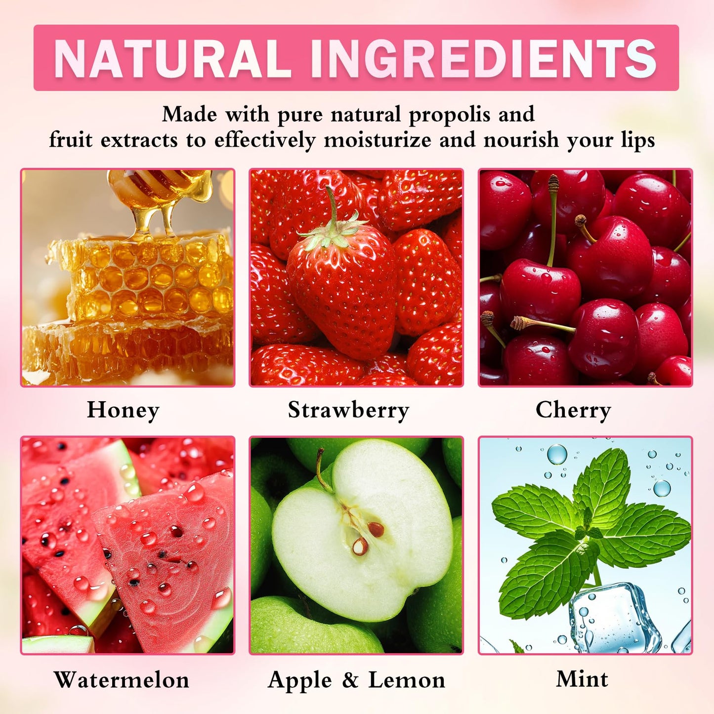 LZXLUKGIR 6PCS Honey Pot Lip Balm,Moisturizing Beebalm Lip Balm,Repair Bee Lip Balm Honey Pot,Fruity Lip Sleeping Mask,Hydrating Lip Mask Overnight,Reduces Lip Lines Lip Care Products