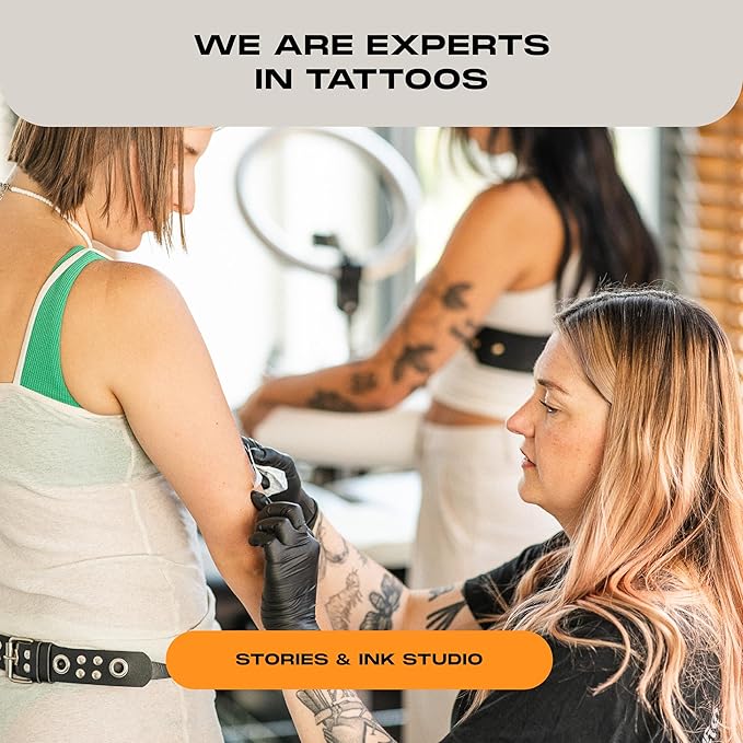 Stories & Ink Tattoo Care | AFTERCARE FOAM CLEANSER for fresh tattoos - For Fresh Tattoos, Soothes Skin, Ultra Gentle Soap, Sulfate Free, Fragrance-free, Vegan & Cruelty-free, 150 mL / 5.1 Fl Oz