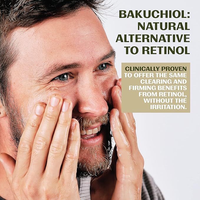 Thrive Natural Care Natural Bakuchiol Serum for Face - Healthier Retinol Alternative includes Hyaluronic Acid - Collagen Boosting Face Serum for Brighter, Firmer Skin - Vegan, Made in USA