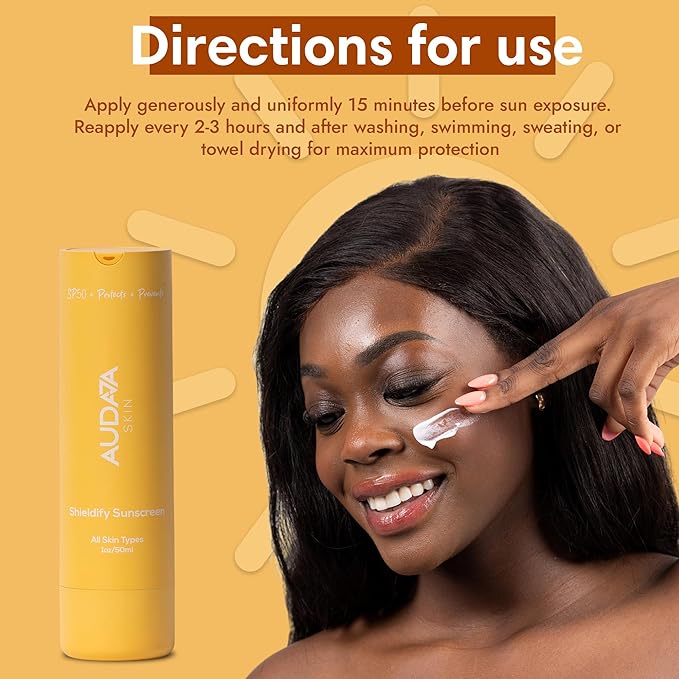 Shieldify Daily SPF 50 Mineral Sunscreen - Broad Spectrum Sun Protection for Face & Body, Non-Greasy & Water-Resistant