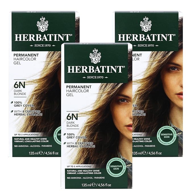Herbatint Permanent Haircolor Gel, 6N