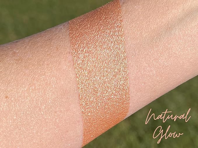 Face, Body and Hair Highlighters (NATURAL GLOW, Pump Pump Brush)