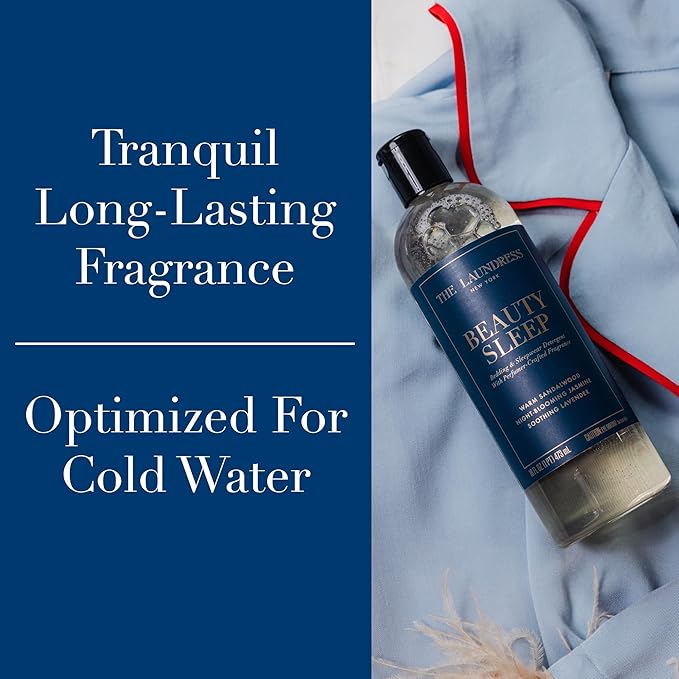 The Laundress Beauty Sleep Luxury Laundry Detergent, Bedding & Sleepwear Concentrated Enzyme Bio-Based Formula, Perfumer-Crafted Lavender & Sandalwood Fragrance Blend, Stain Remover, 16 Oz, 15 Loads