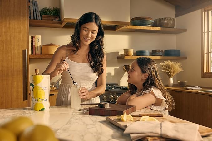 GOODONYA Organic Hydration Electrolyte Drink Mix, Certified Organic Hydration Powder, Non-GMO, Biochecked Glyphosate Free, Low Sugar, Lemonade Flavor, No Artificial Flavors, 42 Servings