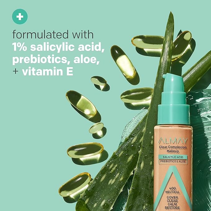 Almay Clear Complexion Acne Foundation Makeup with Salicylic fl oz.