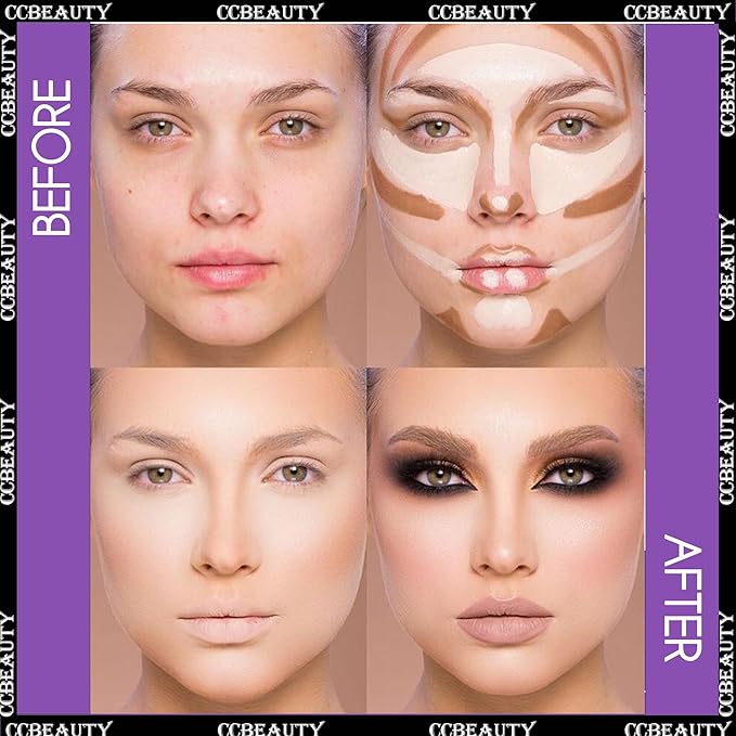 CCbeauty 2-IN-1 Contour Stick Cool Tone, Cream Dual