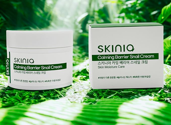 Calming Barrrier Snail Cream This moisturizing formula helps nourish and rejuvenate your skin while supporting natural barrier function. Contains 92% of snail mucus filtrate.