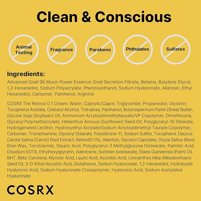 COSRX Glass Skin Korean Skincare Set- oz