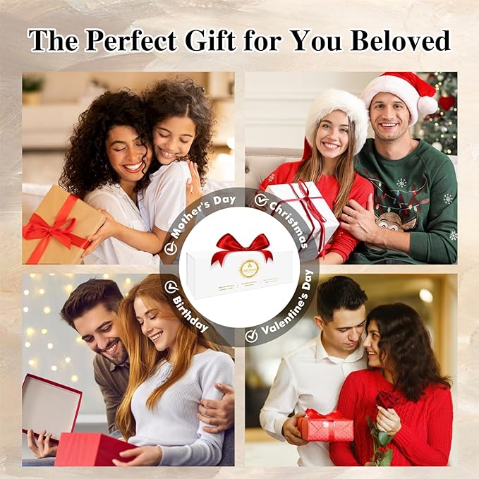 3 Pack Scented Candles Gift Set for Women, Birthday Gifts for Women, Valentines Day for her, Mothers Day Gifts, Candles for Home Scented of Lavender, Ocean Breeze & Rose Sandalwood