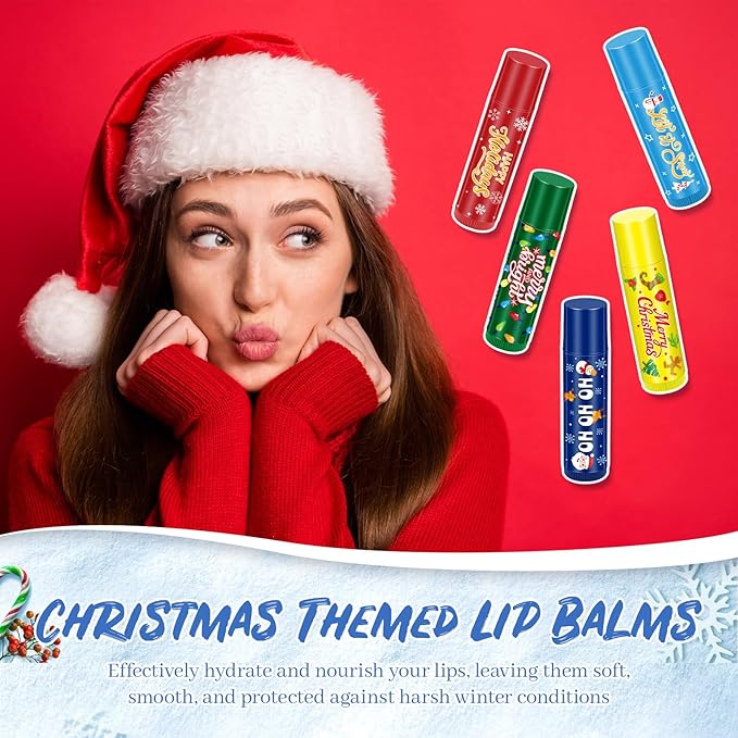 100 Pcs Christmas Lip Balm Lip